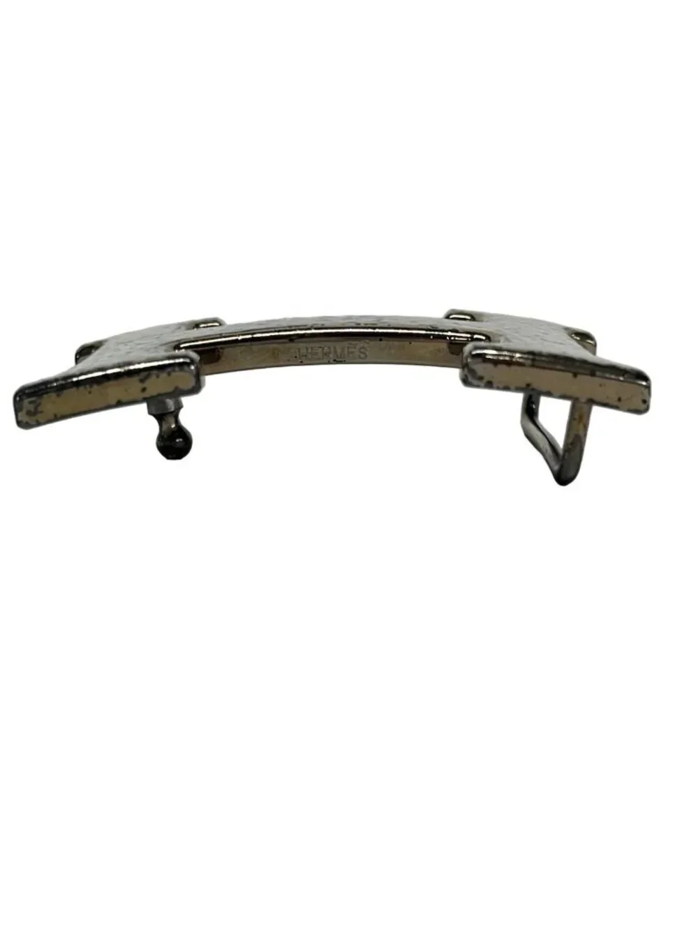 Hermes Silver Buckle Belt